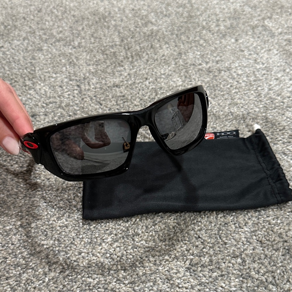 Oakley x Ducati Scalpel Sunglasses with Matching Ducati Bag